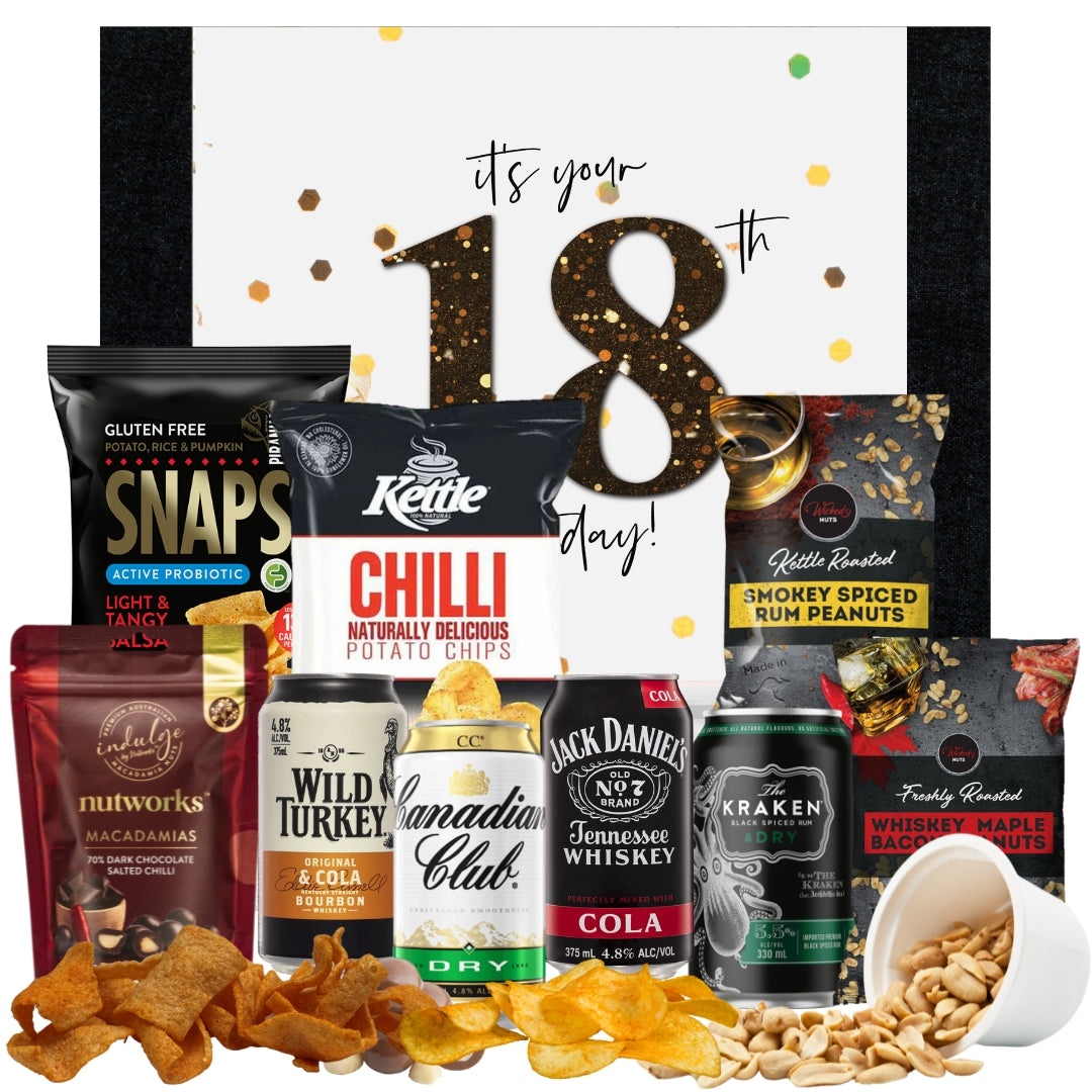 Happy 18th Whisky & Rum Mixers Pack