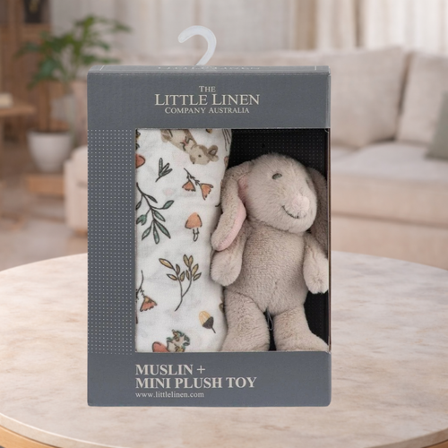 TLCC Soft Plush Toy Baby Muslin Wrap Harvest Bunny