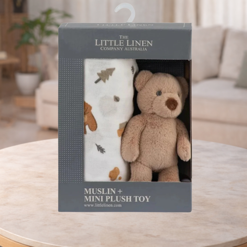 TLCC Soft Plush Toy Baby Muslin Wrap Nectar Bear