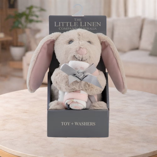 TLLC Plush Toy & Washers - Harvest Bunny