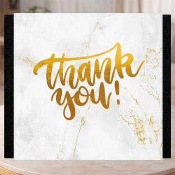 Thank You Decorative Ribbon/Sleeve