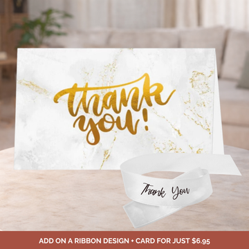 Thank you Ribbon + Card Bundle