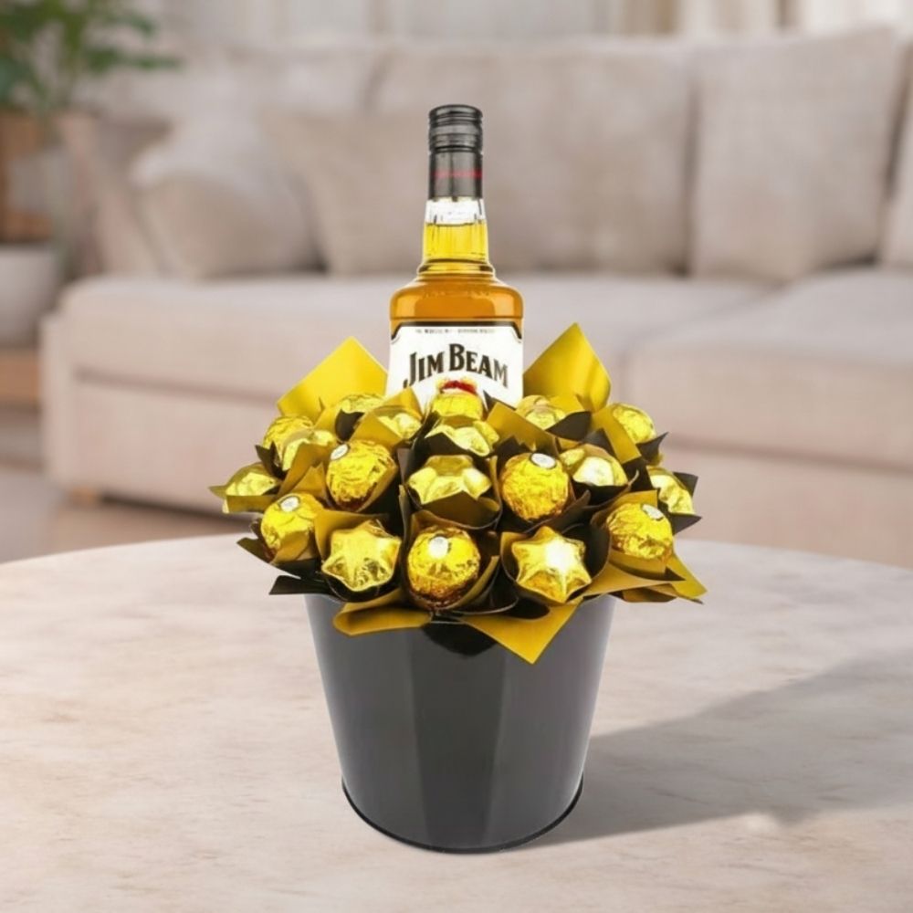 The Handsome Jim Beam Chocolate Bouquet