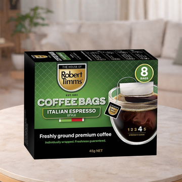 The House of Robert Timms Italian Espresso Coffee Bags 8s