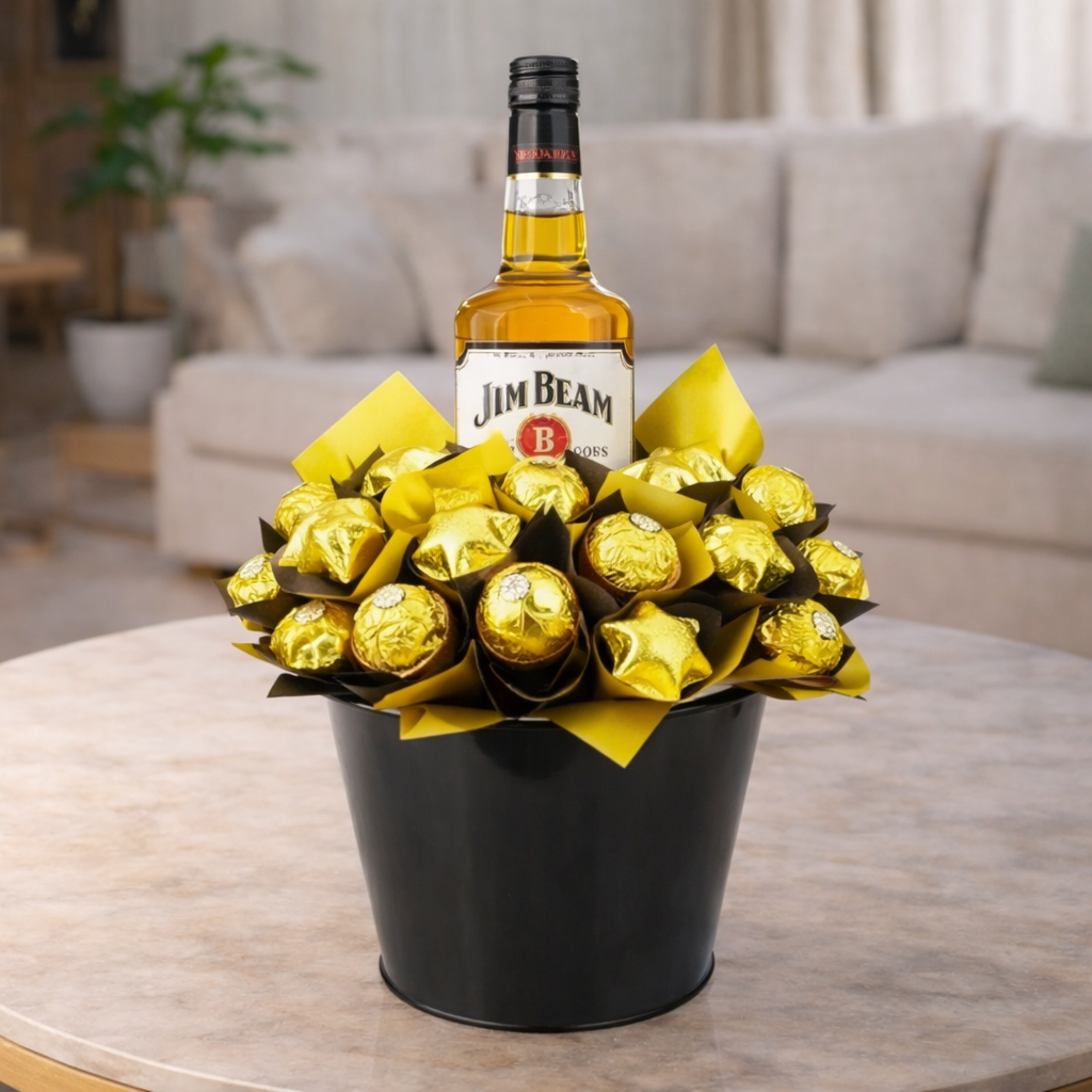 The Handsome Jim Beam Chocolate Bouquet