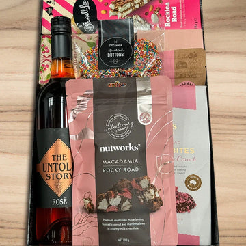 Rose Wine Christmas Hamper For Her - Tastebuds