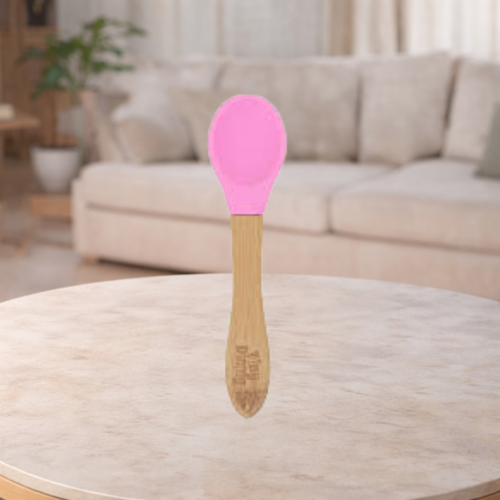 Tiny Dining Pink Bamboo Spoon