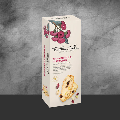 Trentham Tucker Cranberry & Pistachio Crispbread Gift Boxed 150g
