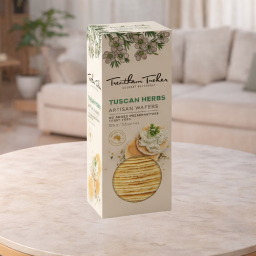 Trentham Tucker Thin Wafers Tuscan Herb 100g