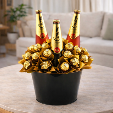Triple Cheers Beer & Chocolate Bouquet