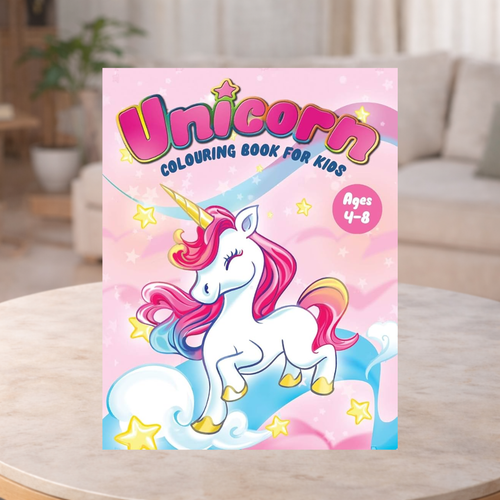 Kaleidoscope Colouring Kit Rainbow Unicorns Book