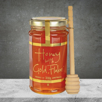 Ogilvie & Co Honey with Gold Flakes + Dipper 300g - Tastebuds