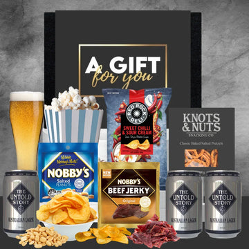 Untold Lager with Snacks Hamper - Tastebuds