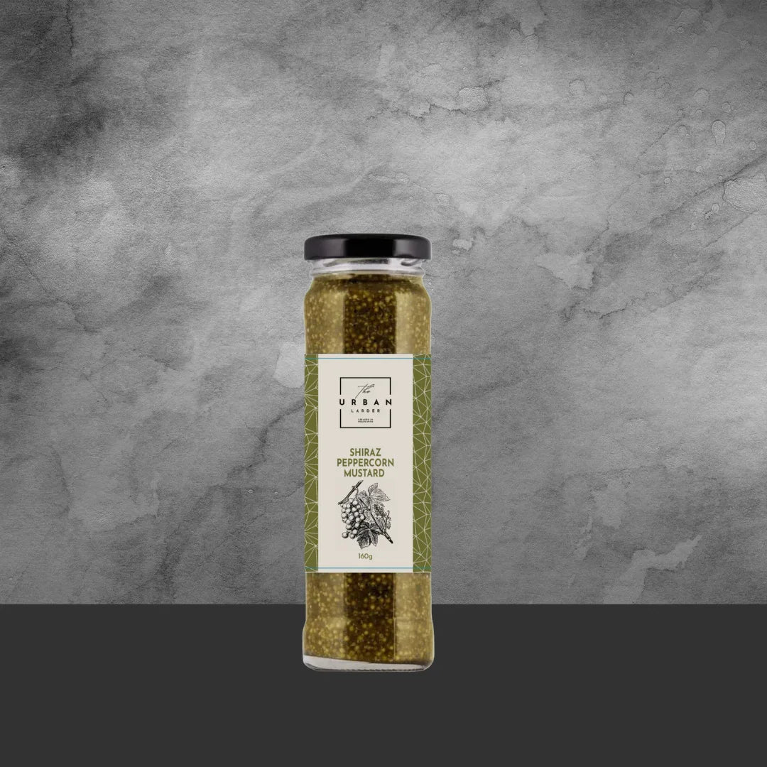 Urban Larder Shiraz Peppercorn Shiraz Mustard 160g - Tastebuds