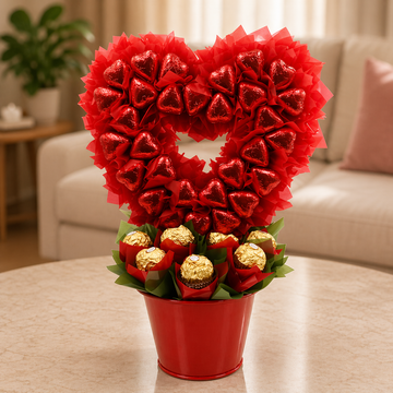 Valentine's Love Deluxe Chocolate Bouquet
