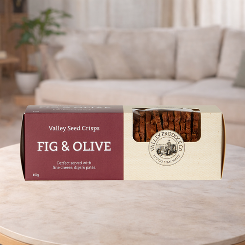 Valley Produce Co Fig & Olive Crackers 150g