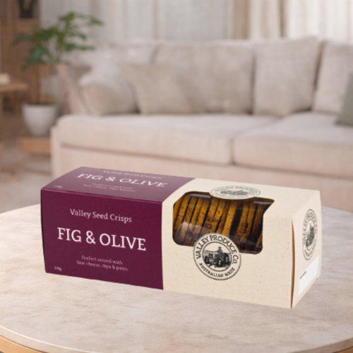 Valley Produce Co Fig & Olive Seed Crisps 150g