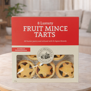 Valley Produce Co Luxury Festive Fruit Mince Tarts 8 Pack 320g