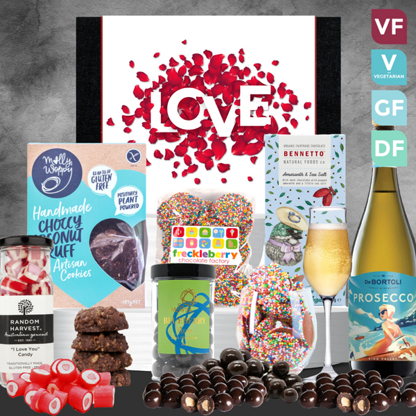 Vegan & Gluten Free Valentine's with Prosecco Hamper