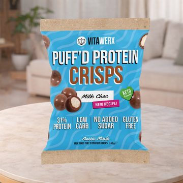 Vitawerx Puff'd Protein Crisps Milk Chocolate 60g