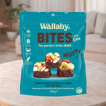 Wallaby Nutty Bites With Sea Salt 130g