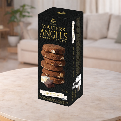 Walters Angels Chocolate Nougat Biscuits 150g