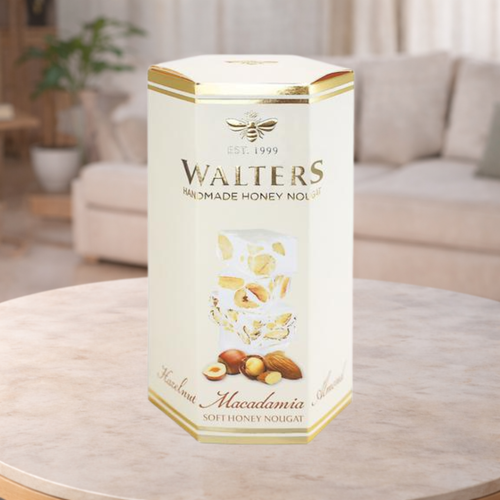 Walters Assorted Hazelnut Macadamia & Almond Nougat Box 120g