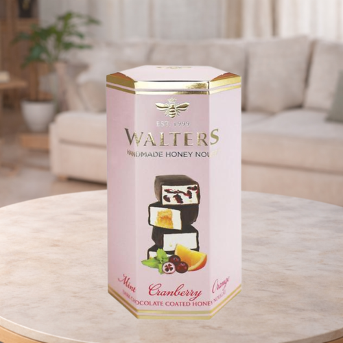 Walters & Bee Nougat Dark Choc Asst Gift Box 140g