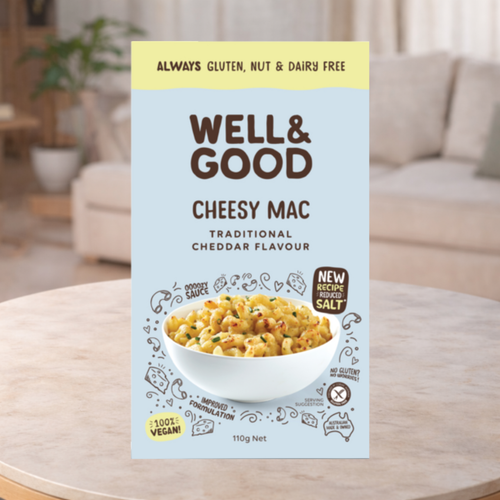 Well & Good Cheesy Mac Traditional Cheddar 110g