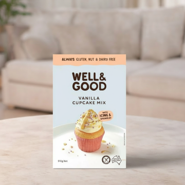 Well & Good Vanilla Cupcake Mix 400g