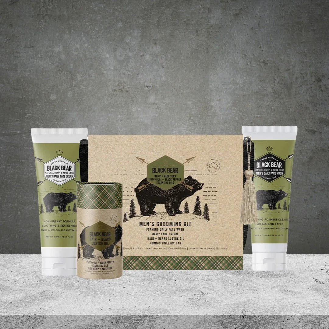 Empire Australia Black Bear Hemp And Aloe Grooming Gift Set - Tastebuds