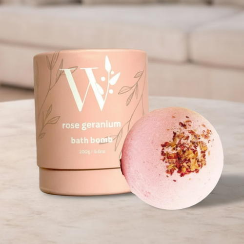 Wheelers Hill Soaps Rose & Geranium Bath Bomb