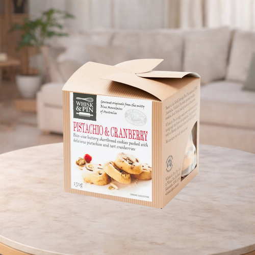 Whisk & Pin Pistachio & Cranberry Biscuits 150g