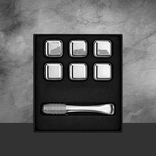Whisky Stainless Steel Ice Cubes (6 Pcs)