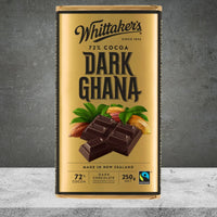 Whittakers Block Choc 72% Dark Ghana 250g