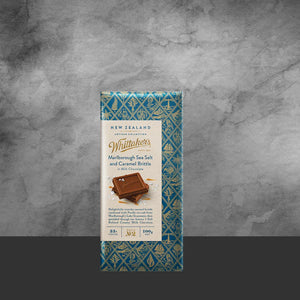 Whittakers Marlborough Sea Salt & Caramel Brittle Chocolate 100g - Tastebuds