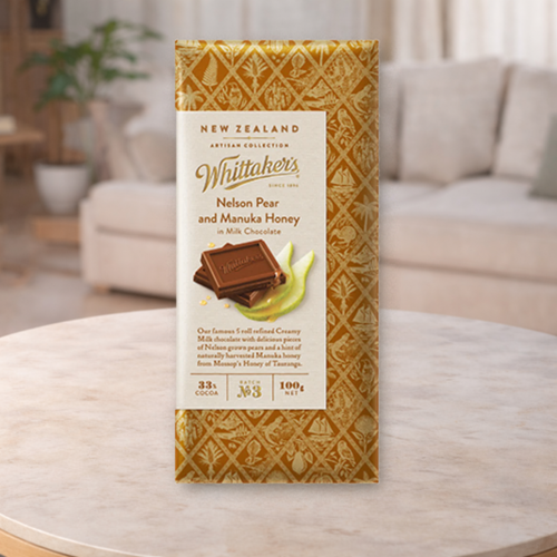 Whittakers Nelson Pear and Manuka Honey Milk Chocolate 100g