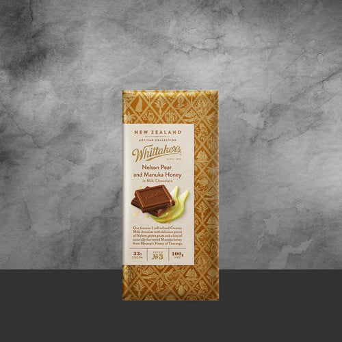 Whittakers Nelson Pear and Manuka Honey Milk Chocolate 100g