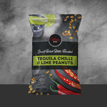 Wicked Nuts Tequila Chili Lime Infused Peanuts 120g - Tastebuds