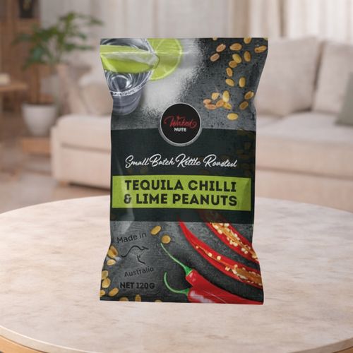 Wicked Nuts Tequila Chili Lime Infused Peanuts 120g