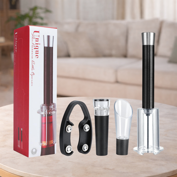 Wine Bottle Opener And Pourer Set