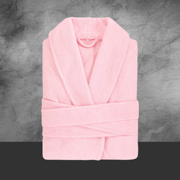 Women's Waffle Knit Robe - Blush Pink