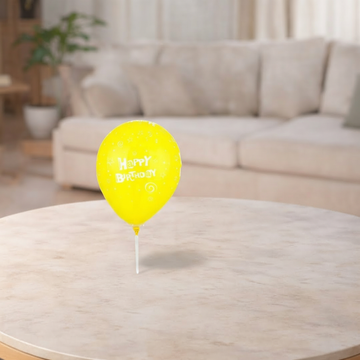 Yellow Happy Birthday Balloon