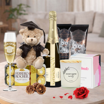 Chandon Graduation Hamper For Her with sparkling wine and graduation gifts