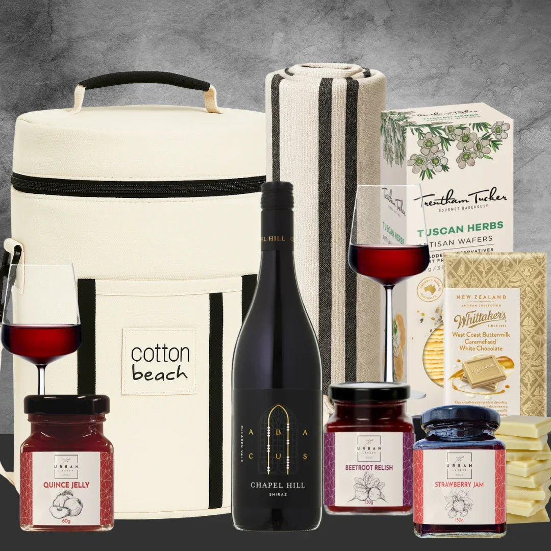 Christmas Shiraz Beach Day Picnic Hamper - Tastebuds