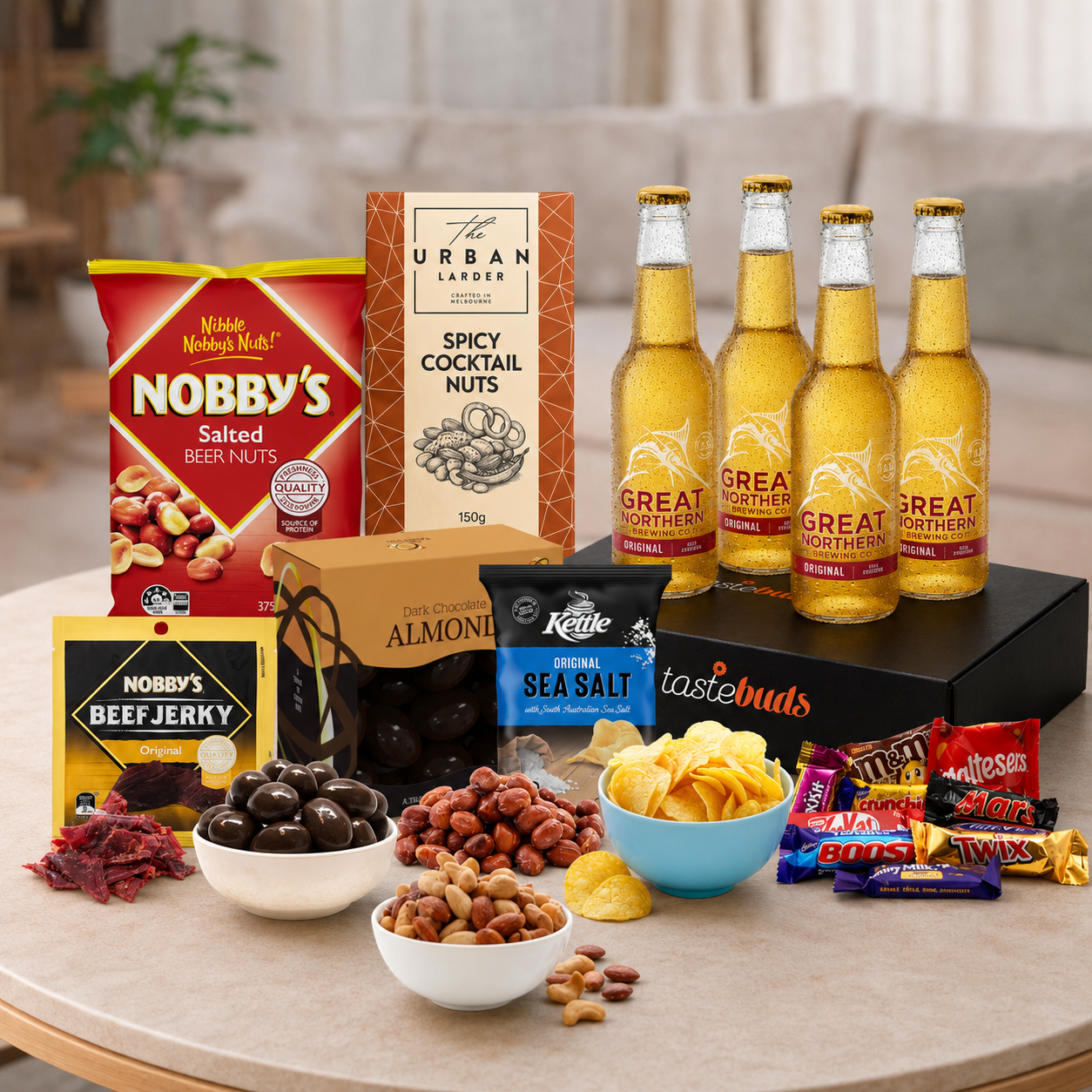 Customisable Beer Gift Hamper with a choice of five popular beers
