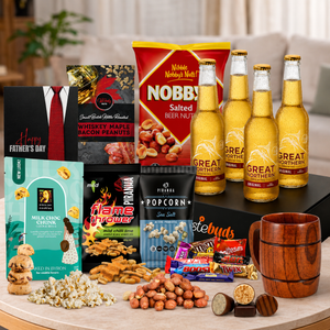Great Northern Beer Gift Hamper for Dad by Tastebuds featuring Great Northern lager, gourmet snacks and a free personalised greeting card.