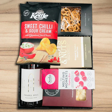 Rose & Snack Birthday Hamper for Her - Tastebuds