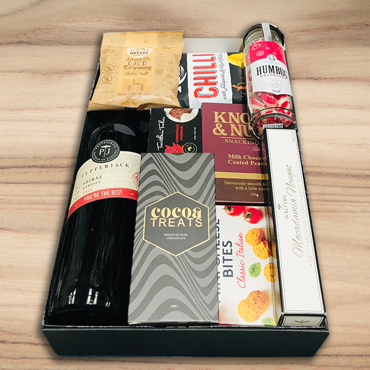 Shiraz & Christmas Pudding Hamper - Tastebuds