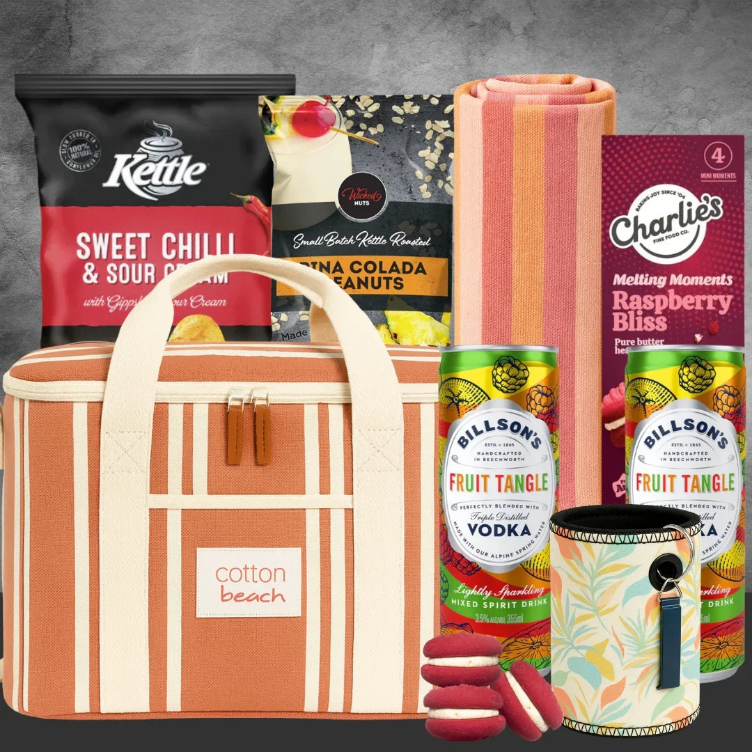 Festive Vodka by the Beach Picnic Hamper - Tastebuds